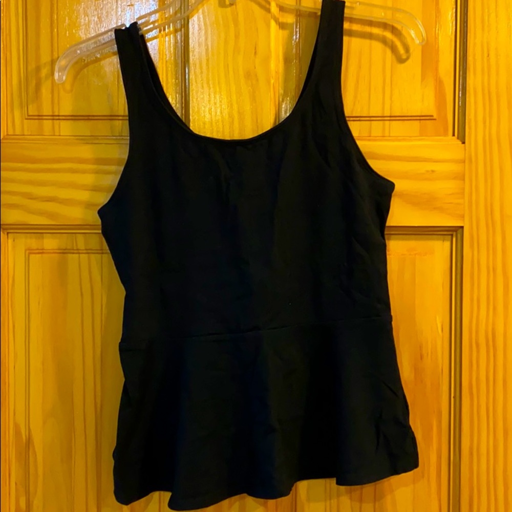 Express peplum top in black